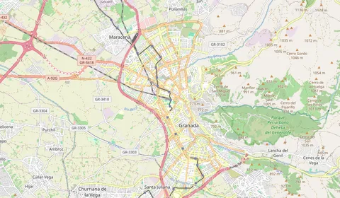 Carte montrant l’emplacement de Granada