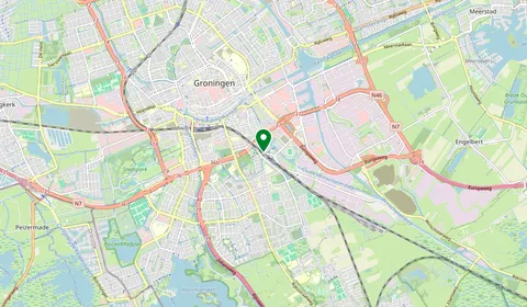 Map showing the location of Groningen Europapark