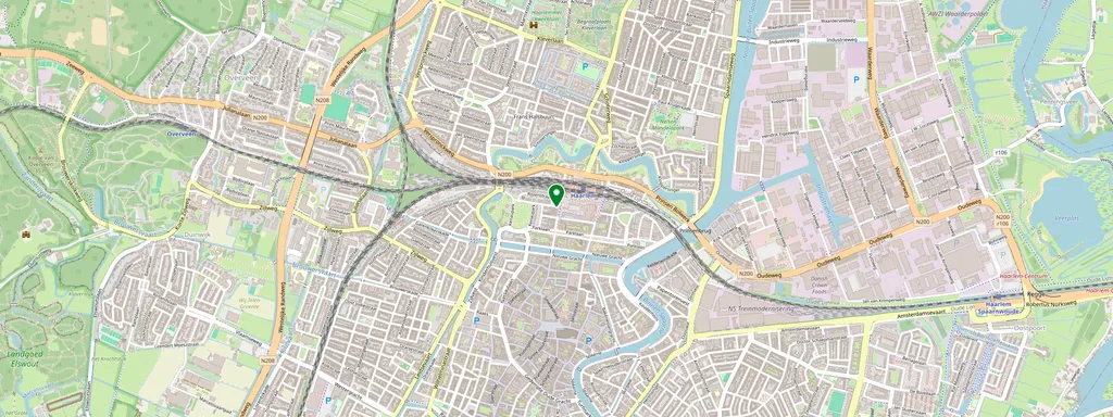 Map showing the location of Haarlem