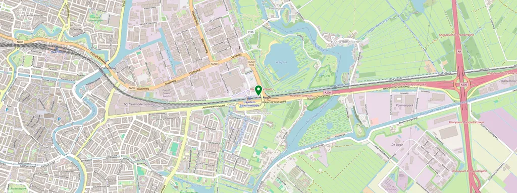 Map showing the location of Haarlem Spaarnwoude