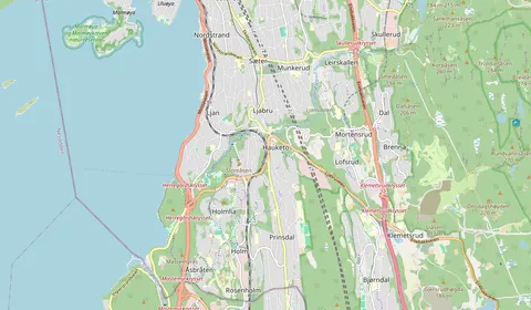 Map showing the location of Hauketo stasjon