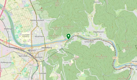 Mappa che mostra la posizione di Heidelberg-Altstadt