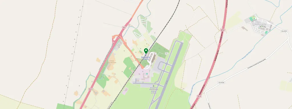Mappa che mostra la posizione di Jerez-Aeropuerto