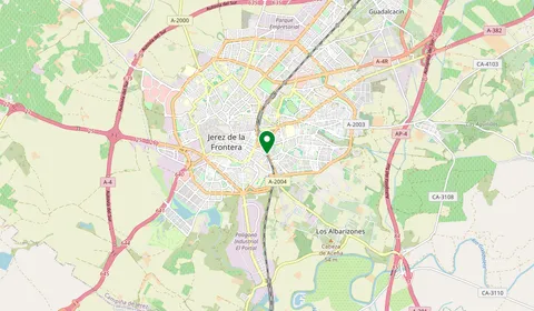 Mappa che mostra la posizione di Stazione di Jerez de la Frontera