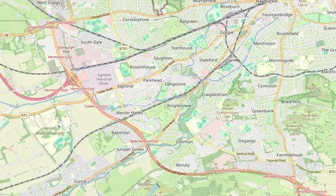 Carte montrant l’emplacement de Kingsknowe