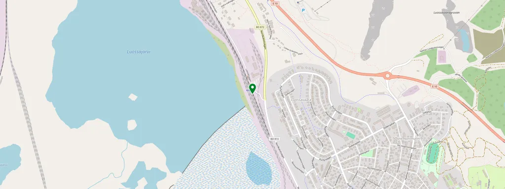 Carte montrant l’emplacement de Kiruna station