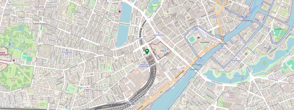 Karte mit der Lage von København