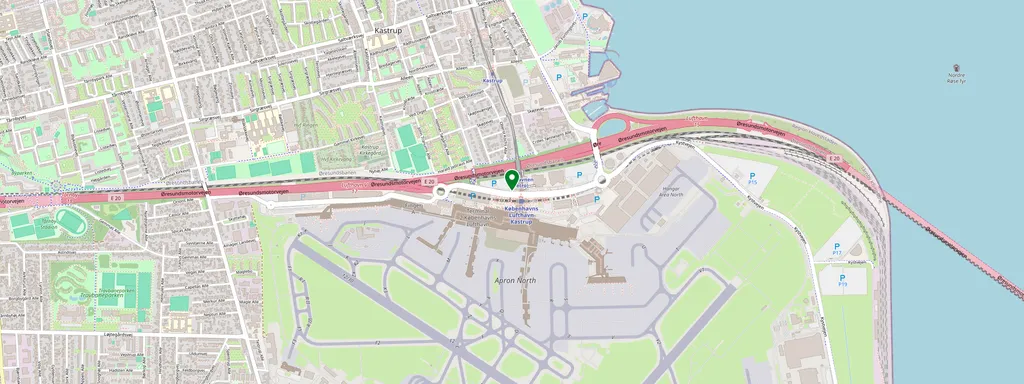 Karte mit der Lage von København Lufthavn