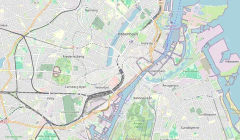 Karta som visar var København ligger