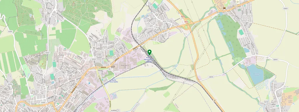 Mappa che mostra la posizione di Kutná Hora hlavní nádraží