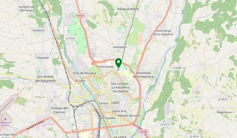 Map showing the location of La Asunción/Universidad
