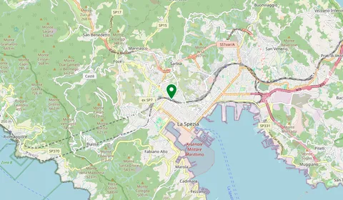 Map showing the location of La Spezia Centrale