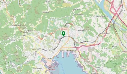 Map showing the location of La Spezia Migliarina