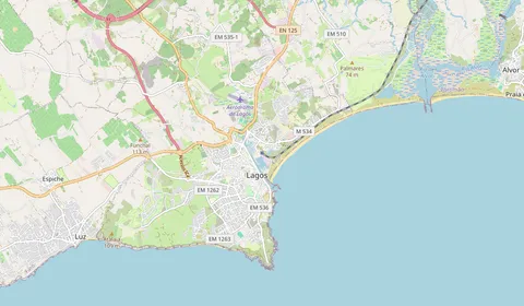 Mapa que muestra la ubicación de Lagos
