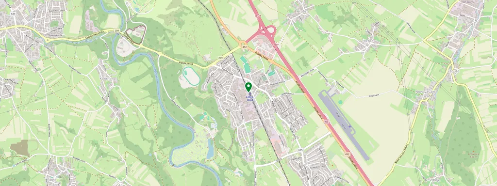 Carte montrant l’emplacement de Lesce-Bled