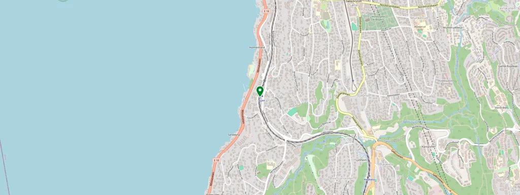 Carte montrant l’emplacement de Ljan stasjon