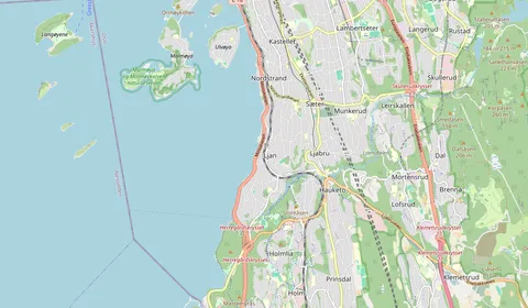 Map showing the location of Ljan stasjon