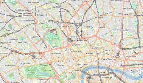 Mapa que muestra la ubicación de London Euston