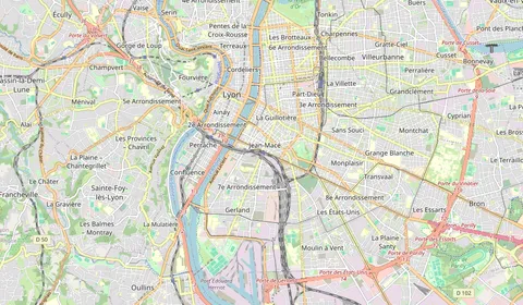 Map showing the location of Lyon Jean Macé