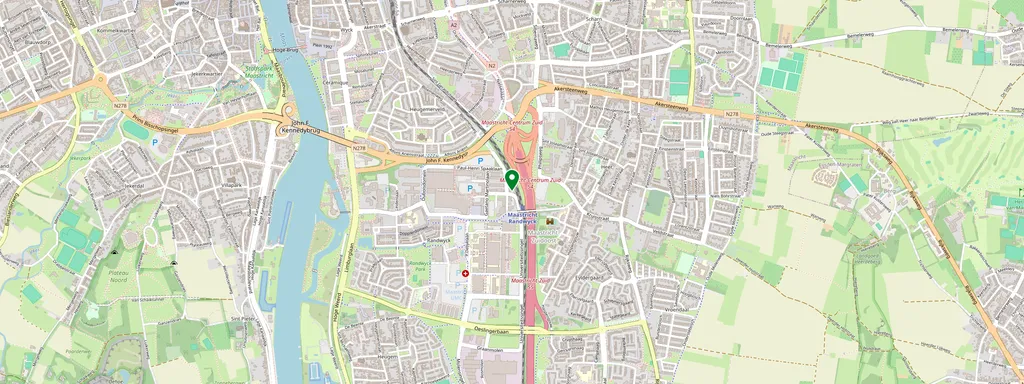 Mappa che mostra la posizione di Maastricht Randwyck