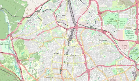 Karte mit der Lage von Madrid-Chamartín-Clara Campoamor