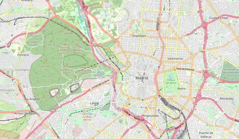 Karte mit der Lage von Madrid Príncipe Pio