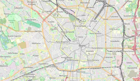 Carte montrant l’emplacement de Milano Cadorna