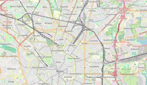 Mappa che mostra la posizione di Milano Centrale