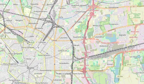 Carte montrant l’emplacement de Milano Lambrate