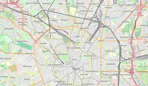 Carte montrant l’emplacement de Milano Porta Garibaldi