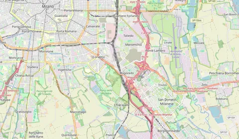 Carte montrant l’emplacement de Milano Rogoredo