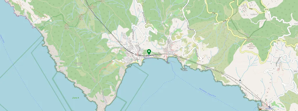 Karte mit der Lage von Monterosso