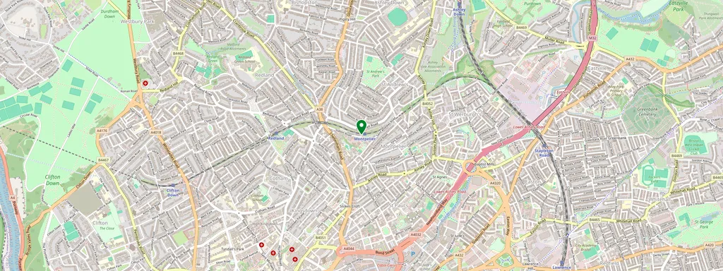 Map showing the location of Montpelier