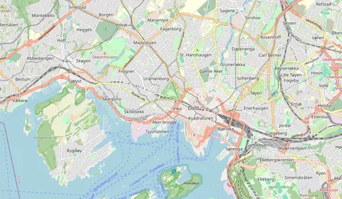 Map showing the location of Nationaltheatret stasjon