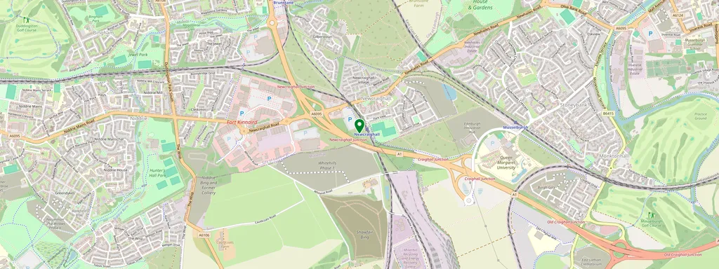 Map showing the location of Newcraighall