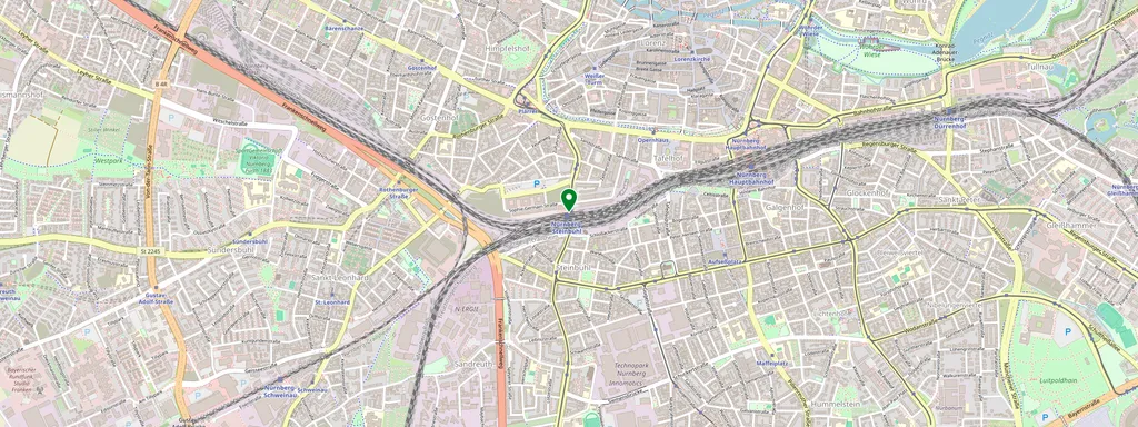 Mappa che mostra la posizione di Nürnberg-Steinbühl