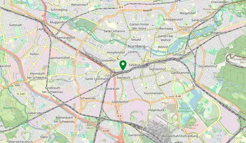 Mappa che mostra la posizione di Nürnberg-Steinbühl
