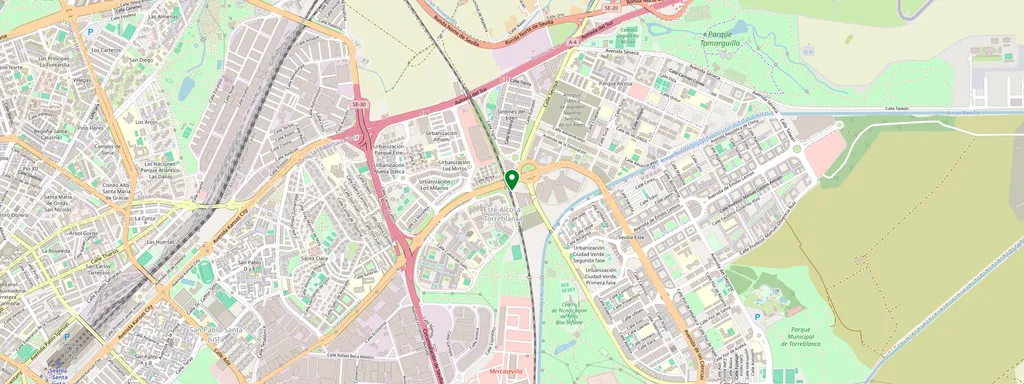 Carte montrant l’emplacement de Palacio de Congresos