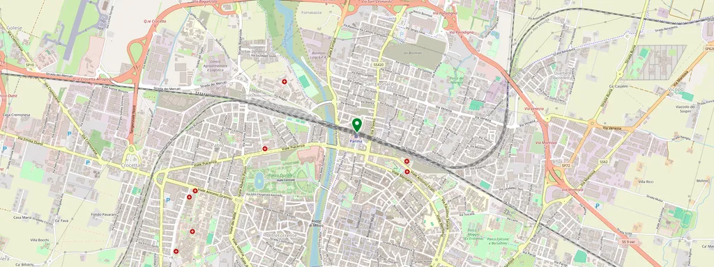 Carte montrant l’emplacement de Parma