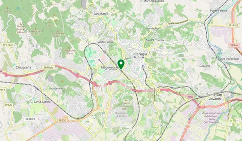 Carte montrant l’emplacement de Perugia