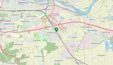 Mappa che mostra la posizione di Regensburg-Burgweinting