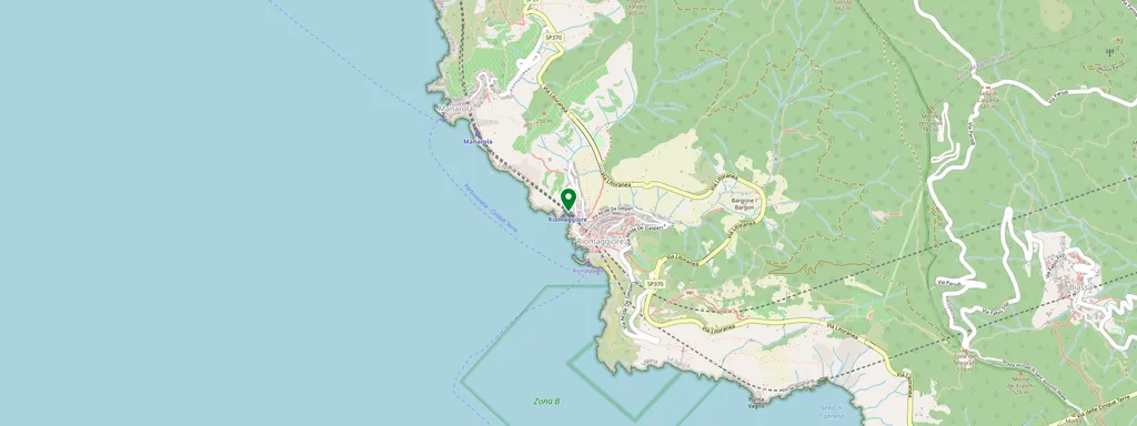 Kaart met de locatie van Riomaggiore