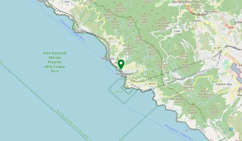 Kaart met de locatie van Riomaggiore