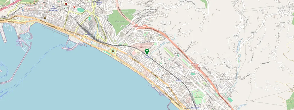 Carte montrant l’emplacement de Salerno Torrione