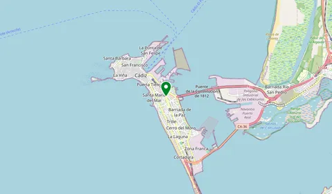 Map showing the location of San Severiano