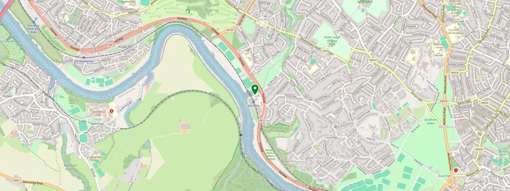 Map showing the location of Sea Mills