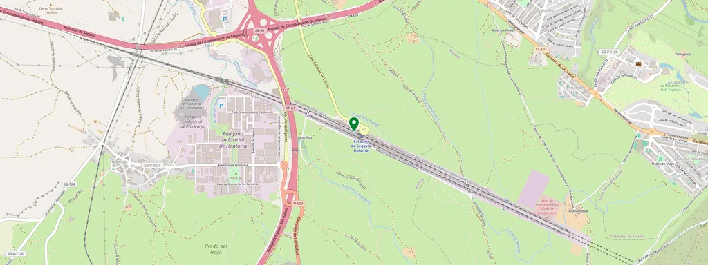 Kaart met de locatie van Segovia Guiomar