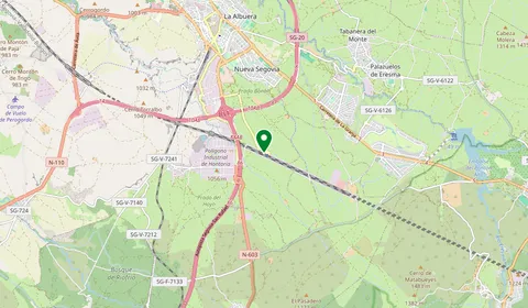 Map showing the location of Segovia Guiomar