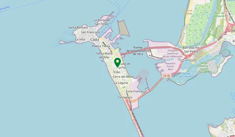 Map showing the location of Segunda Aguada