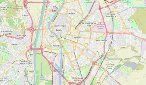 Karte mit der Lage von Sevilla San Bernardo